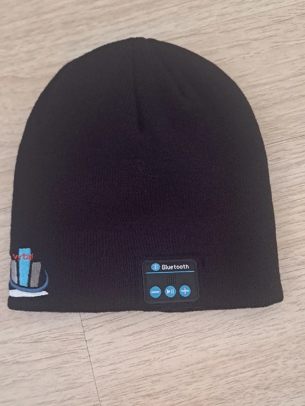 Beanie Wireless Bluetooth Knit Beanie Hat - Black